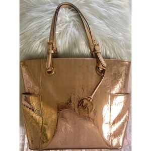 Michael Kors | Jet Set Rose Gold Metallic Tote